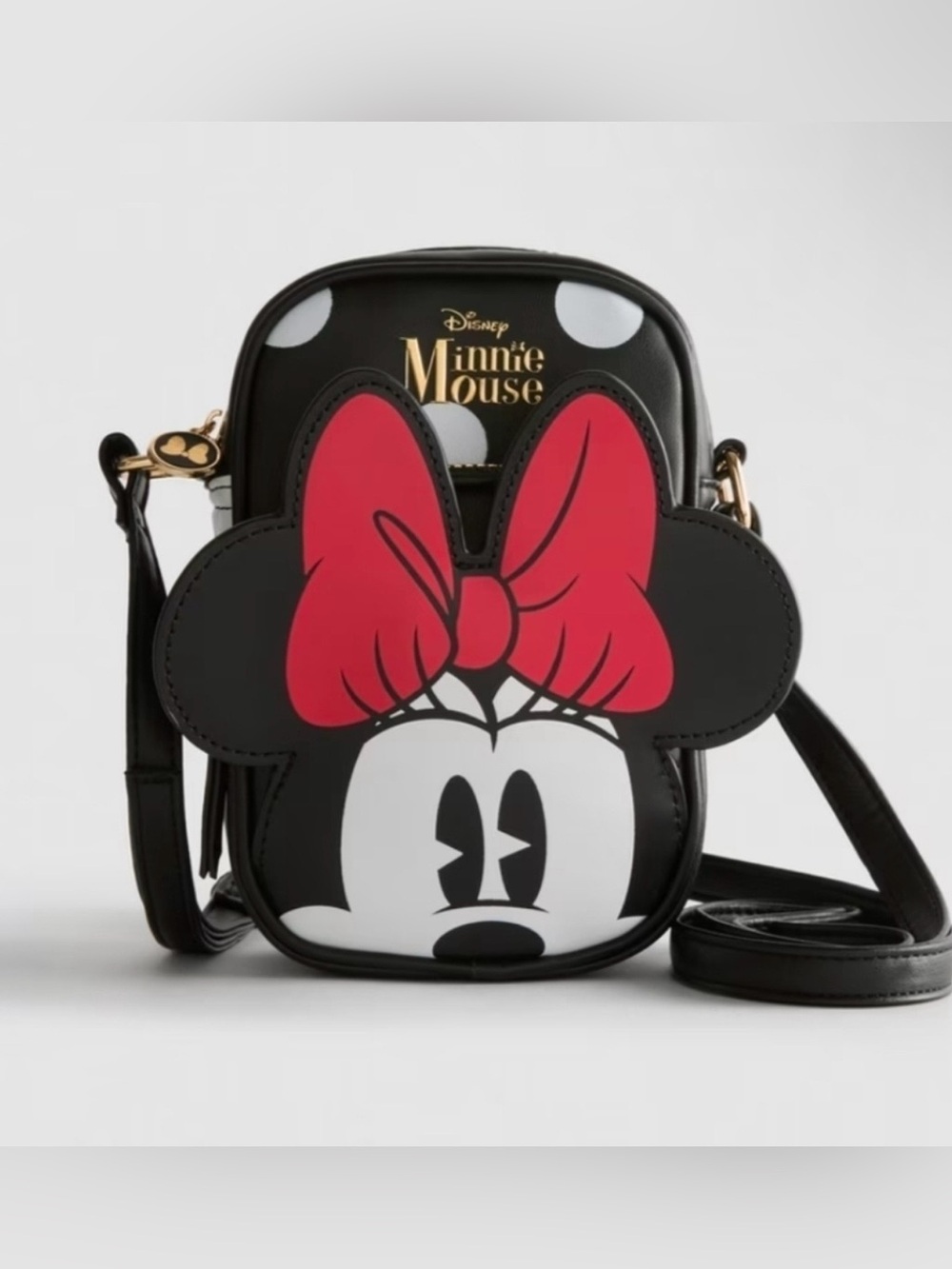 Primark x Disney Minnie Mouse Black Crossbody with Red Bow Accent * NWT